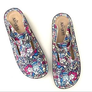 Alegria Donna Friends Multicolored Clogs Size 41